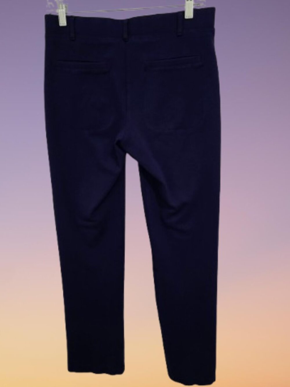 Betabrand Dress Pant Yoga Pants M Purple Ponte Straight Leg Workwear - Picture 7 of 9